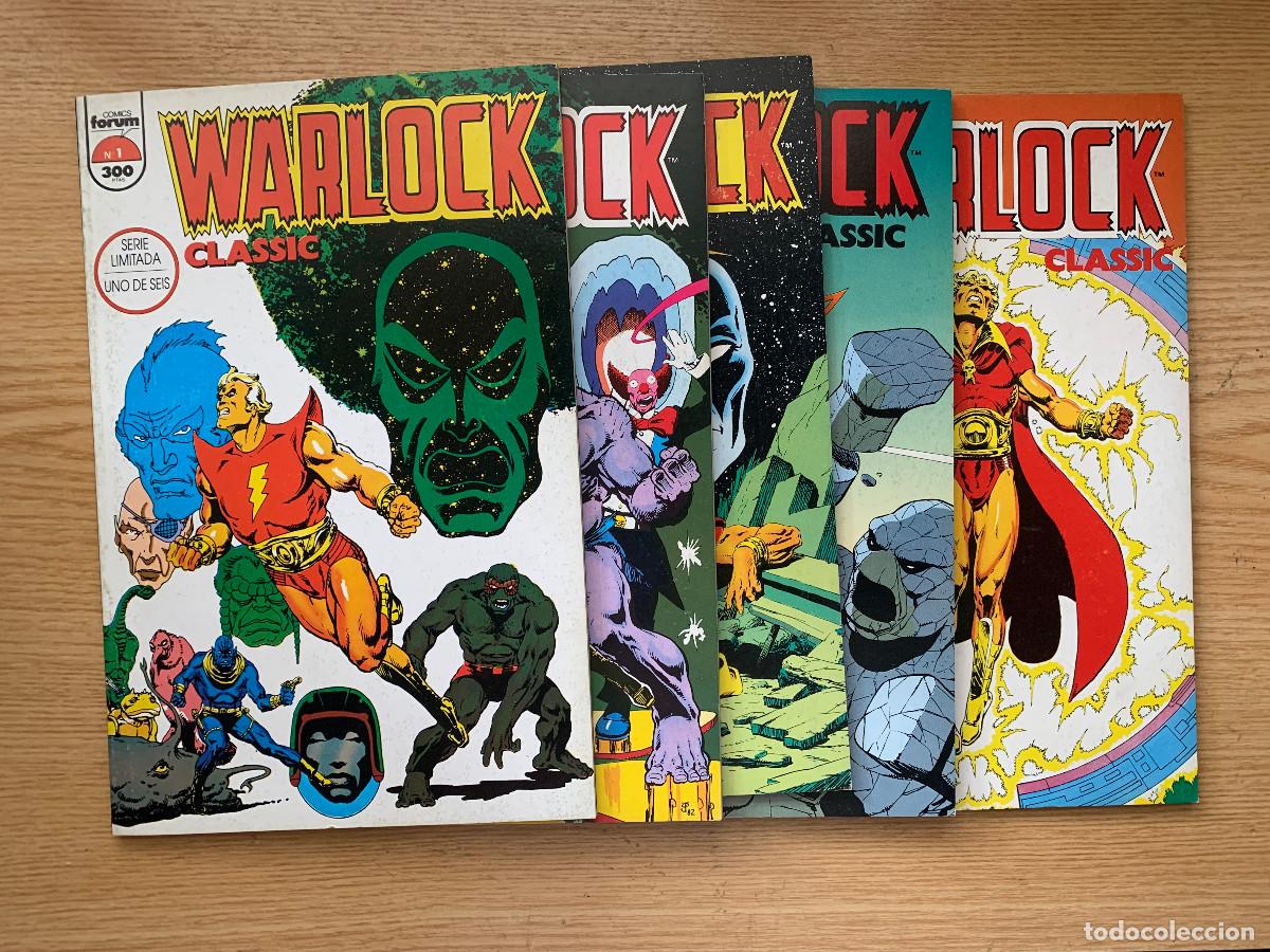 C&oacute;mics: Warlock Classic n&ordm; 1, 2, 3, 4 y 5 - Falta n&ordm; 6 para estar completa - Nuevos