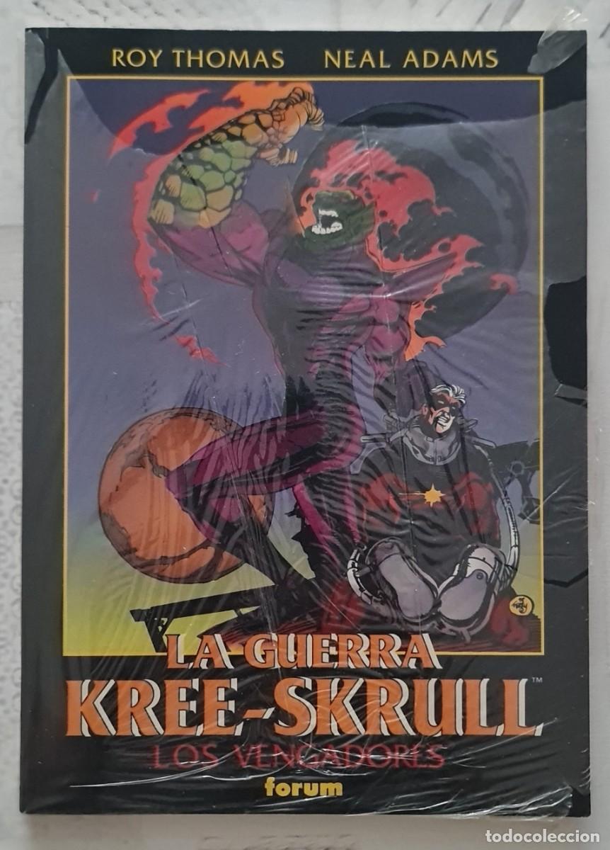 C&oacute;mics: OBRAS MAESTRAS n&ordm; 17 de 37. LOS VENGADORES. LA GUERRA KREE-SKRULL. Comics Forum 1995 PRECINTADO