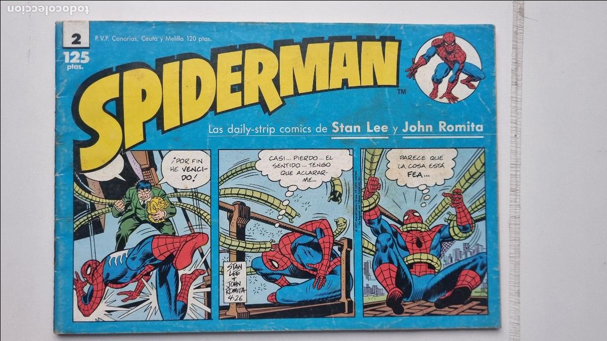 C&oacute;mics: SPIDERMAN - N&ordm; 2 - Los daily-strip comics de Stan Lee y Jhon Romita - 1989