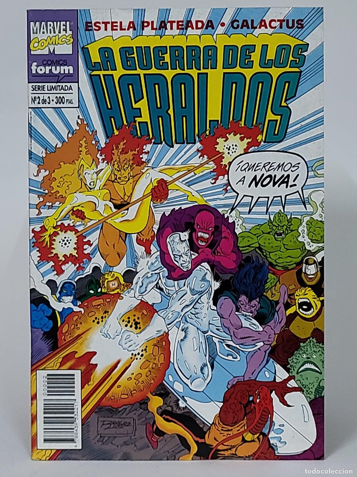 C&oacute;mics: C&Oacute;MIC ESTELA PLATEADA 2 LA GUERRA DE LOS HERALDOS FORUM GRAPA MARVEL EXCELENTE ESTADO