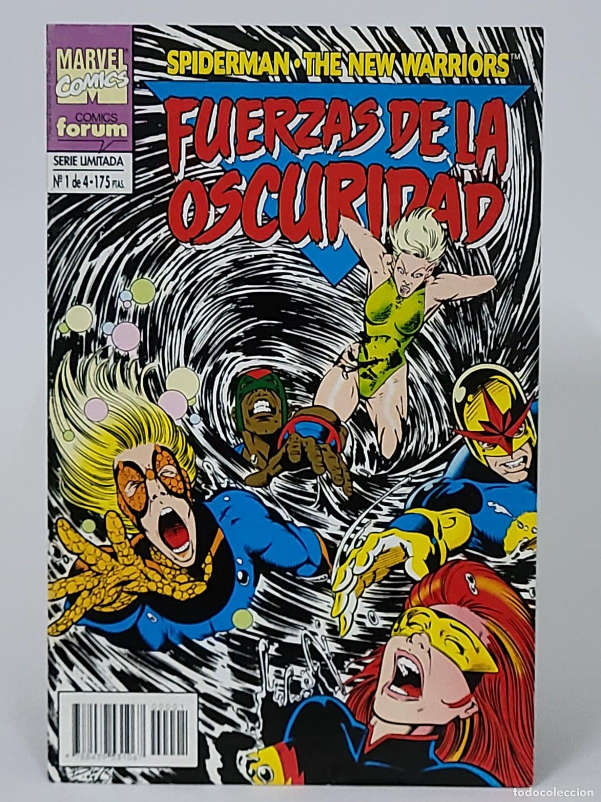 C&oacute;mics: C&Oacute;MIC SPIDERMAN NEW WARRIORS 1 FUERZAS DE LA OSCURIDAD FORUM GRAPA MARVEL EXCELENTE ESTADO