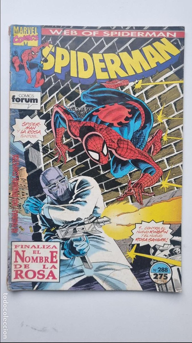 C&oacute;mics: Web of SPIDERMAN - Spiderman y LA ROSA juntos - Finaliza el NombrE de la ROSA