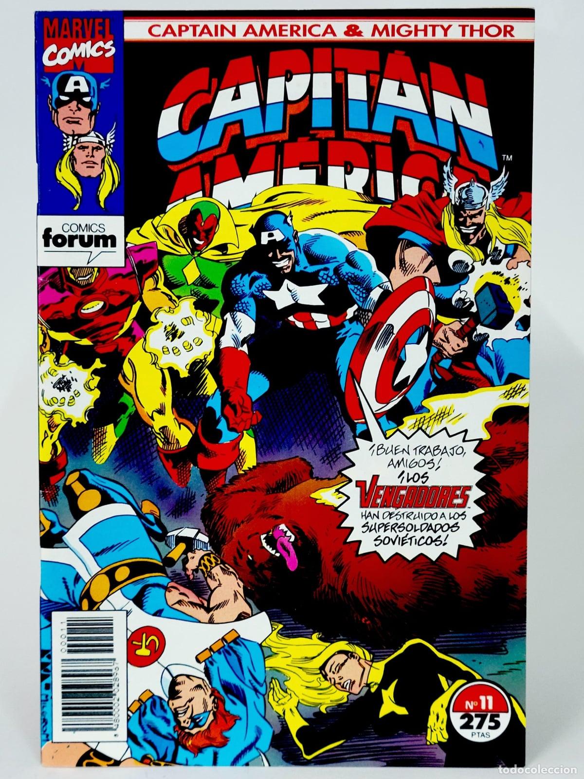 C&oacute;mics: C&Oacute;MIC CAPIT&Aacute;N AM&Eacute;RICA 11 VOL.2 FORUM GRAPA MARVEL VOLUMEN EXCELENTE ESTADO