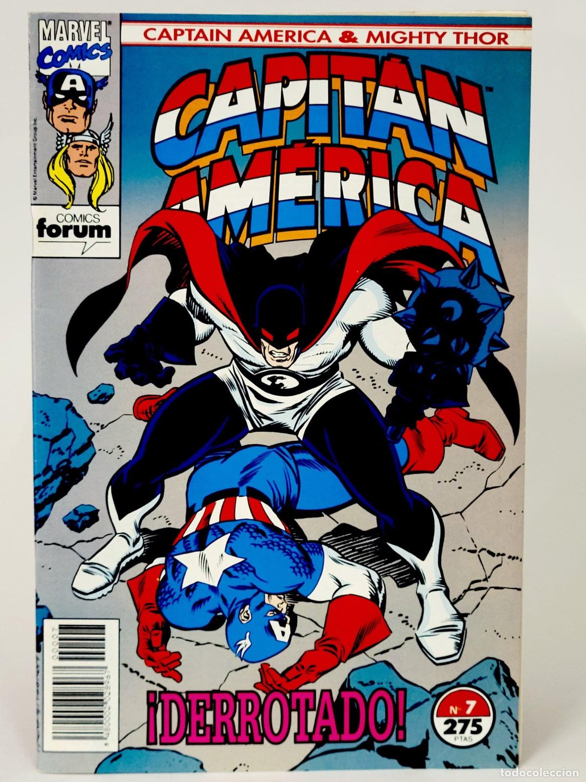 C&oacute;mics: C&Oacute;MIC CAPIT&Aacute;N AM&Eacute;RICA 7 &iexcl;DERROTADO! VOL.2 FORUM GRAPA MARVEL VOLUMEN EXCELENTE ESTADO