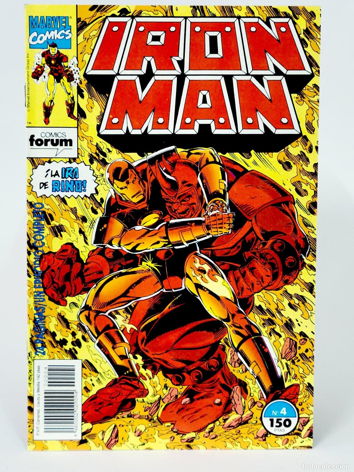 C&oacute;mics: C&Oacute;MIC IRON MAN 4 &iexcl;LA IRA DE RINO! VOL.2 FORUM GRAPA MARVEL VOLUMEN EXCELENTE ESTADO