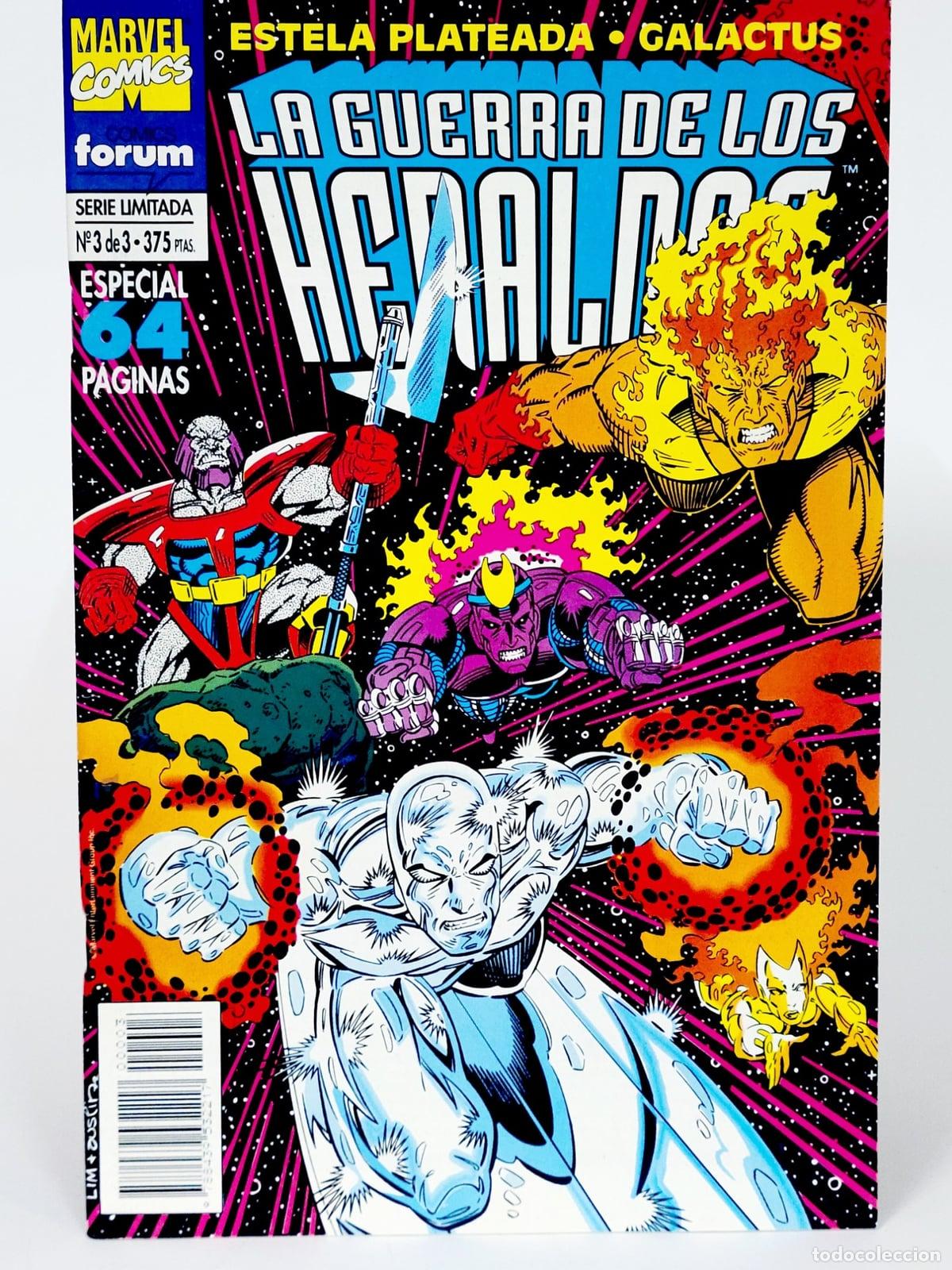 C&oacute;mics: C&Oacute;MIC ESTELA PLATEADA 3 LA GUERRA DE LOS HERALDOS FORUM GRAPA MARVEL DE KIOSCO