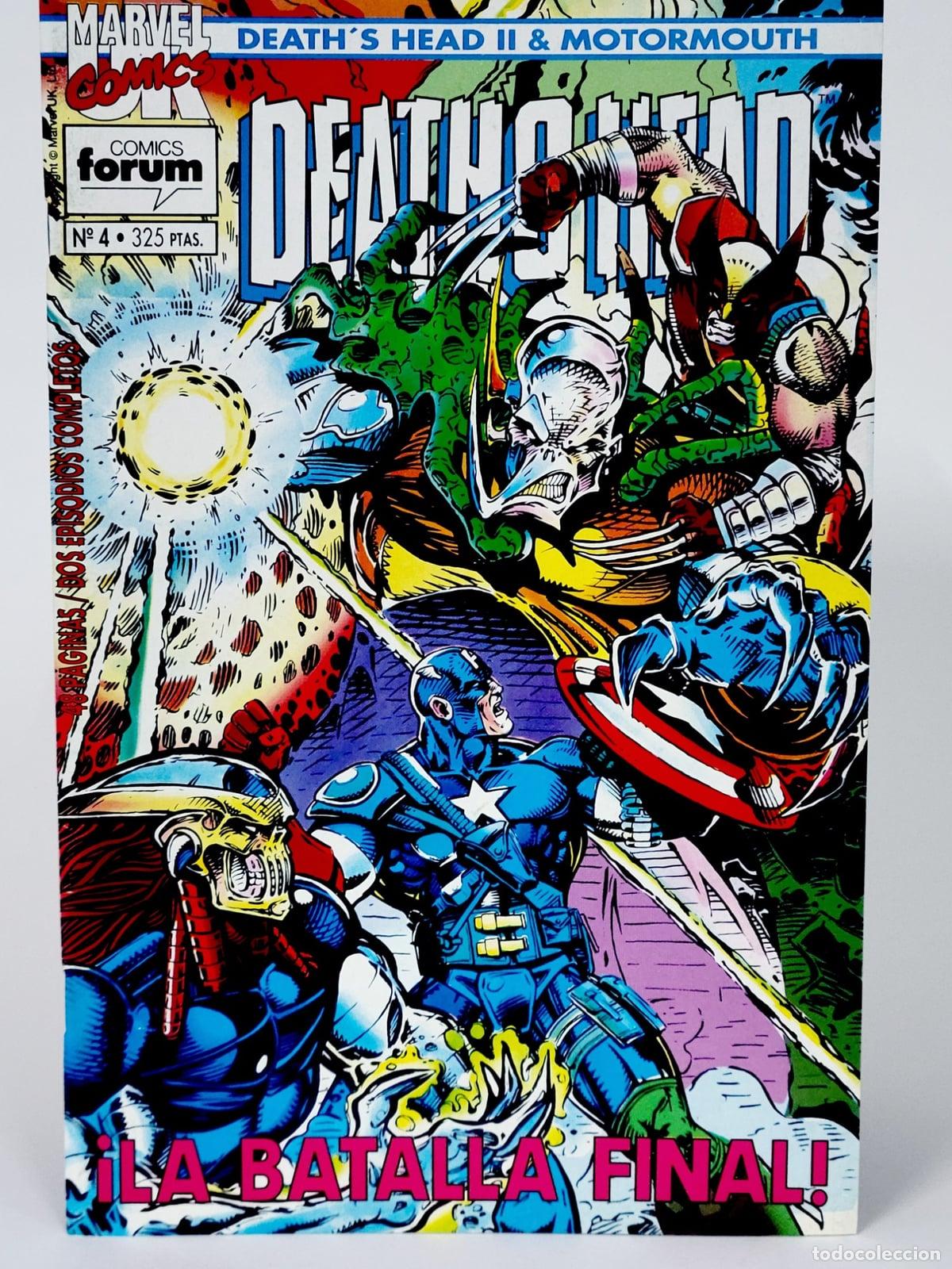 C&oacute;mics: C&Oacute;MIC DEATH'S HEAD II & MOTORMOUTH 4 &iexcl;LA BATALLA FINAL! FORUM GRAPA MARVEL DE KIOSCO