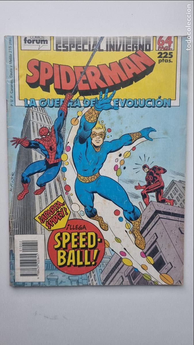 C&oacute;mics: SPIDERMAN - ESPECIAL INVIERNO - La guerra de evoluci&oacute;n - &iexcl;Llega Speed-ball!
