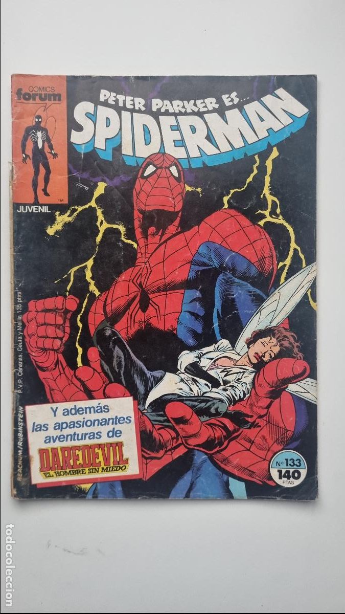 C&oacute;mics: Peter Parker es... SPIDERMAN n&ordm; 133 - Y adem&aacute;s, las apasionantes aventuras de DAREDEVIL.