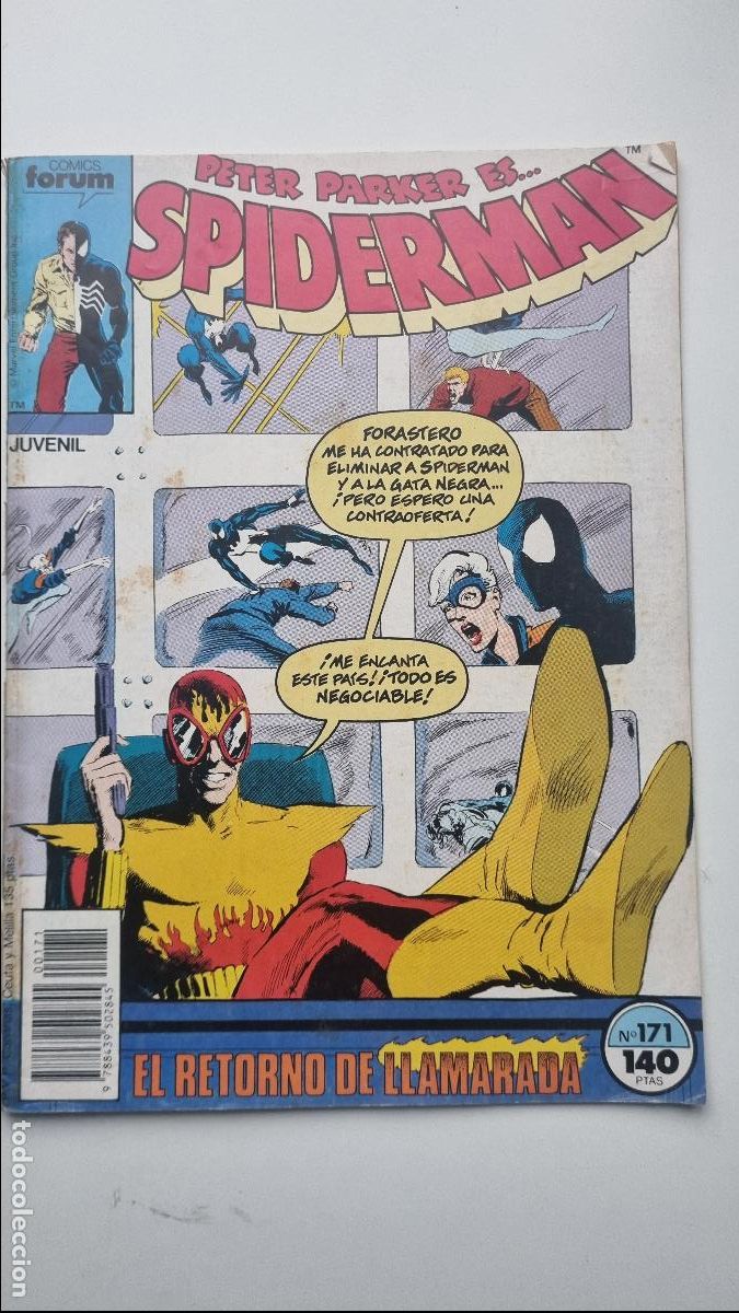 C&oacute;mics: Peter Parker es... SPIDERMAN n&ordm; 171 - El retorno de LLAMARADA