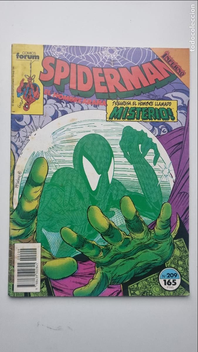C&oacute;mics: SPIDERMAN, el hombre ara&ntilde;a n&ordm; 209 - Regresa el hombre llamado Misterio