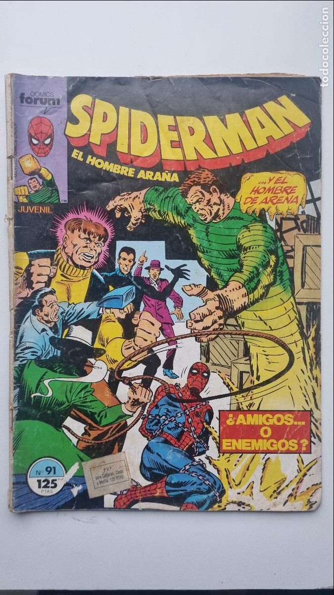 C&oacute;mics: SPIDERMAN, el hombre ara&ntilde;a n&ordm; 91 - Y el hombre de arena, &iquest;Amigos o enemigos?