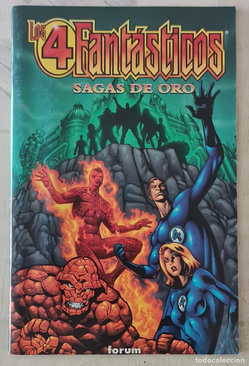 C&oacute;mics: LOS CUATRO FANTASTICOS: SAGAS DE ORO. Numero unico. Comics Forum 1999.