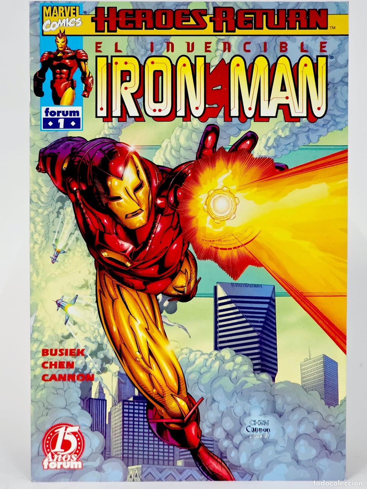 C&oacute;mics: C&Oacute;MIC IRON MAN 1 VOL.4 FORUM GRAPA MARVEL VOLUMEN DE KIOSCO
