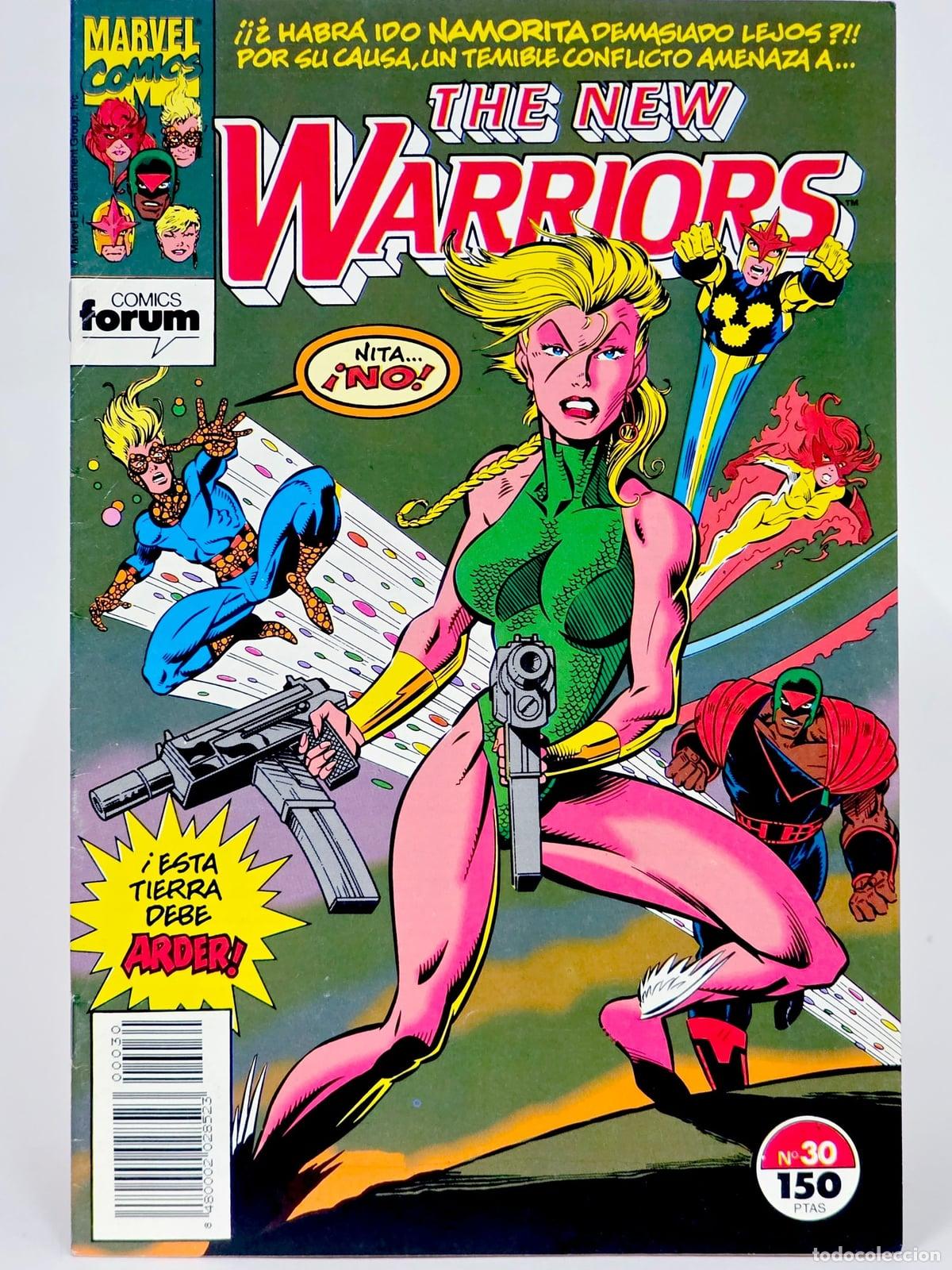 C&oacute;mics: C&Oacute;MIC THE NEW WARRIORS 30 &iexcl;ESTA TIERRA DEBE ARDER! VOL.1 FORUM GRAPA MARVEL VOLUMEN DE KIOSCO