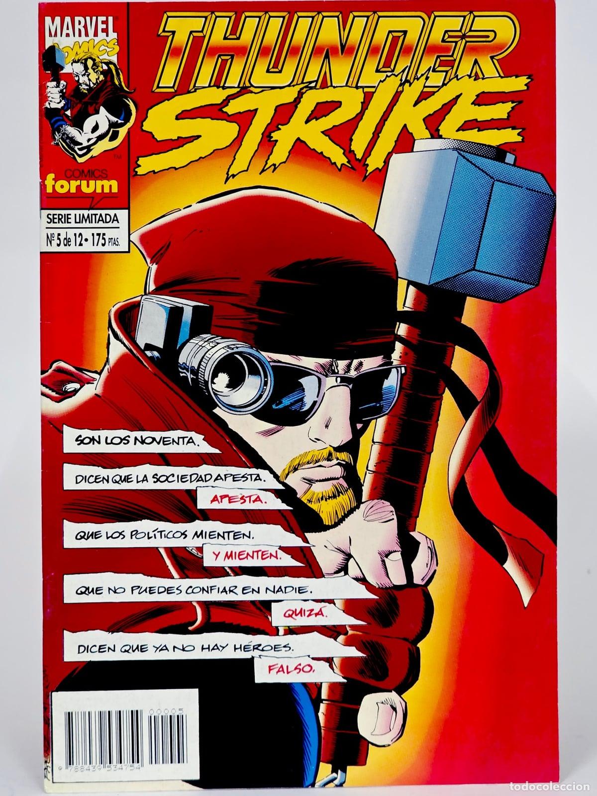 C&oacute;mics: C&Oacute;MIC THUNDERSTRIKE 5 &iexcl;ARRESTO! FORUM GRAPA MARVEL EXCELENTE ESTADO - Foto 1