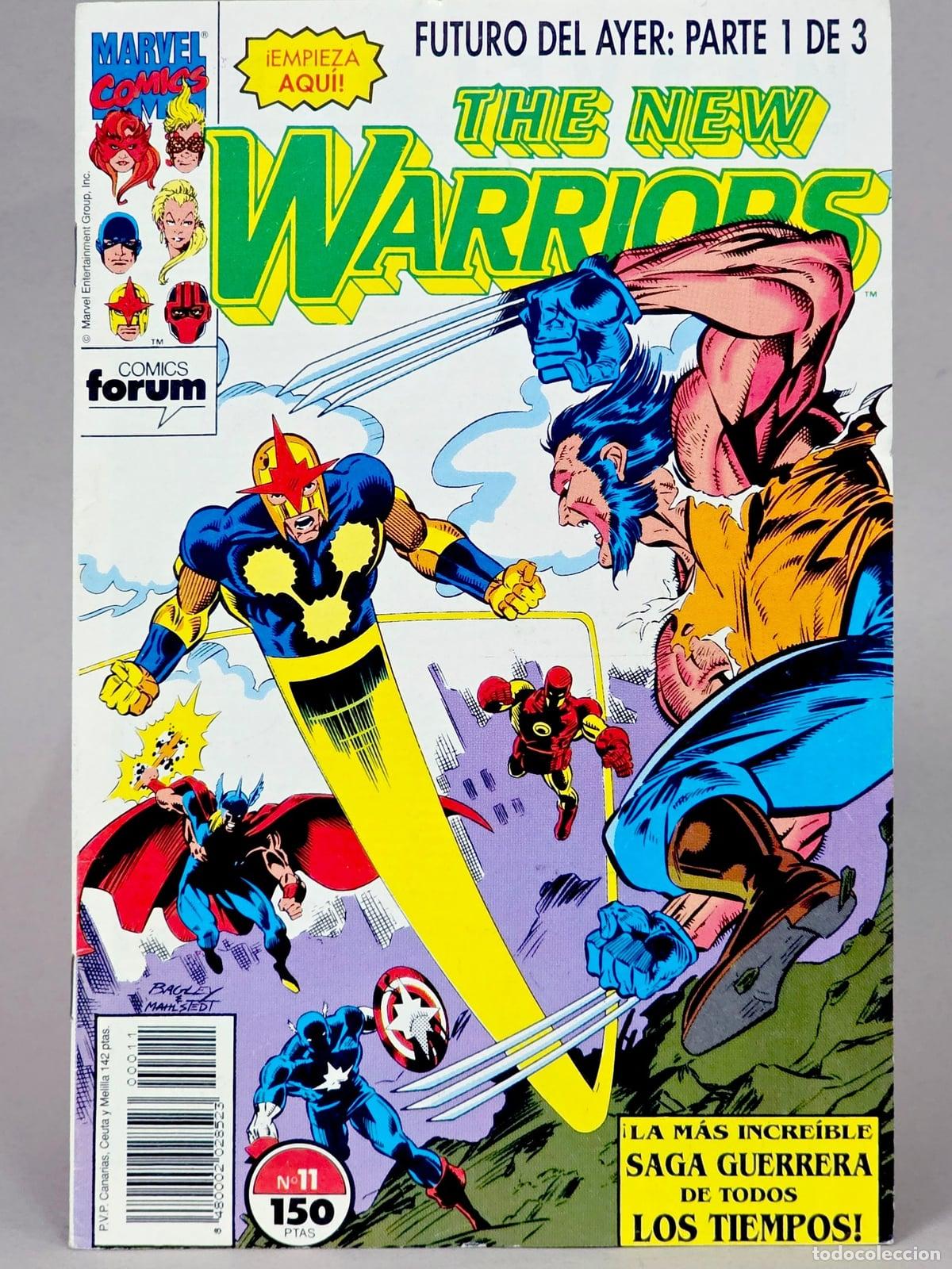 C&oacute;mics: C&Oacute;MIC THE NEW WARRIORS 11 FUTURO DEL AYER: PARTE 1 DE 3 VOL.1 FORUM MARVEL VOLUMEN EXCELENTE ESTADO