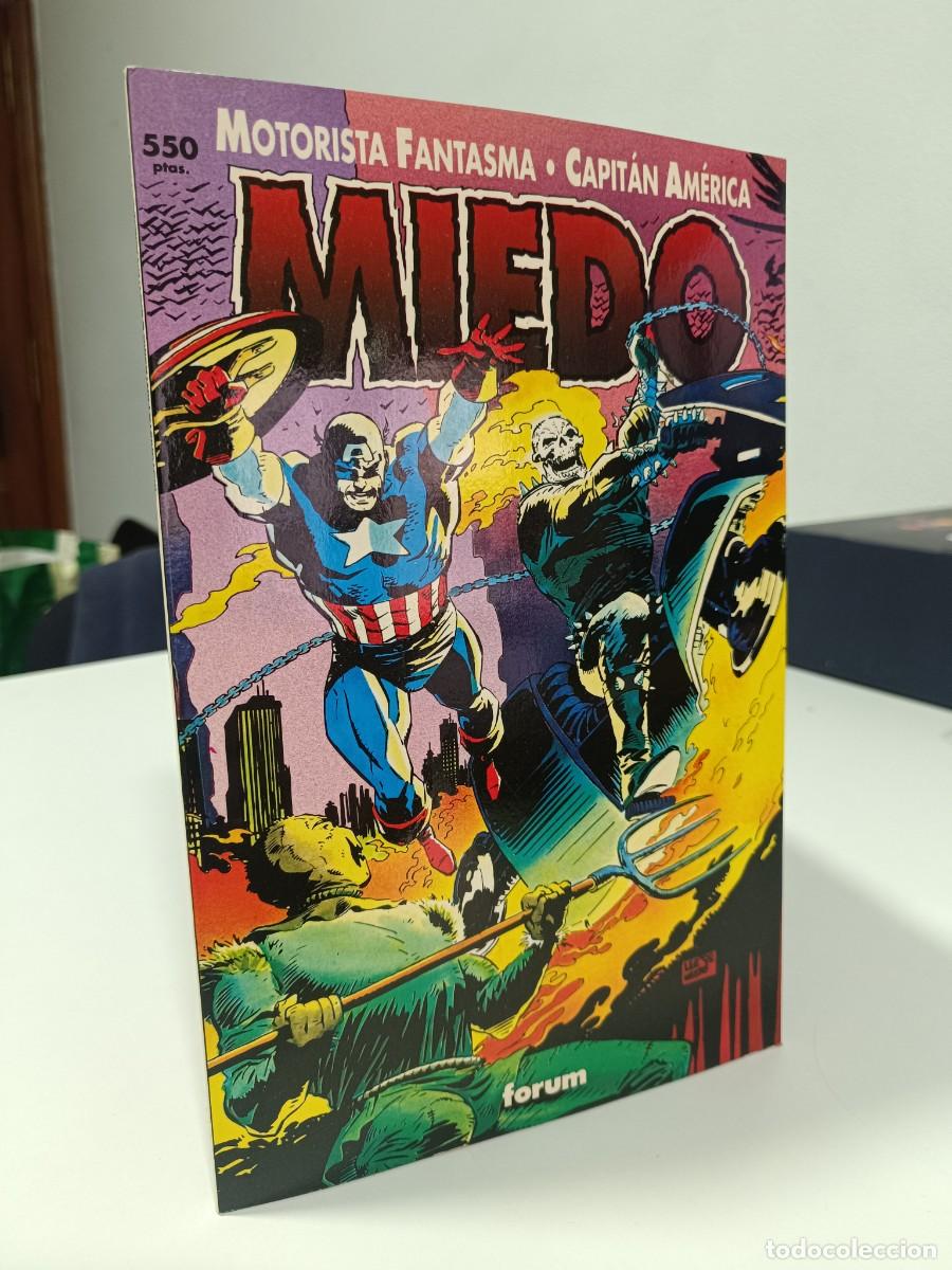 C&oacute;mics: MOTORISTA FANTASMA & CAPITAN AMERICA - MIEDO - MARVEL - FORUM MUY BUEN ESTADO