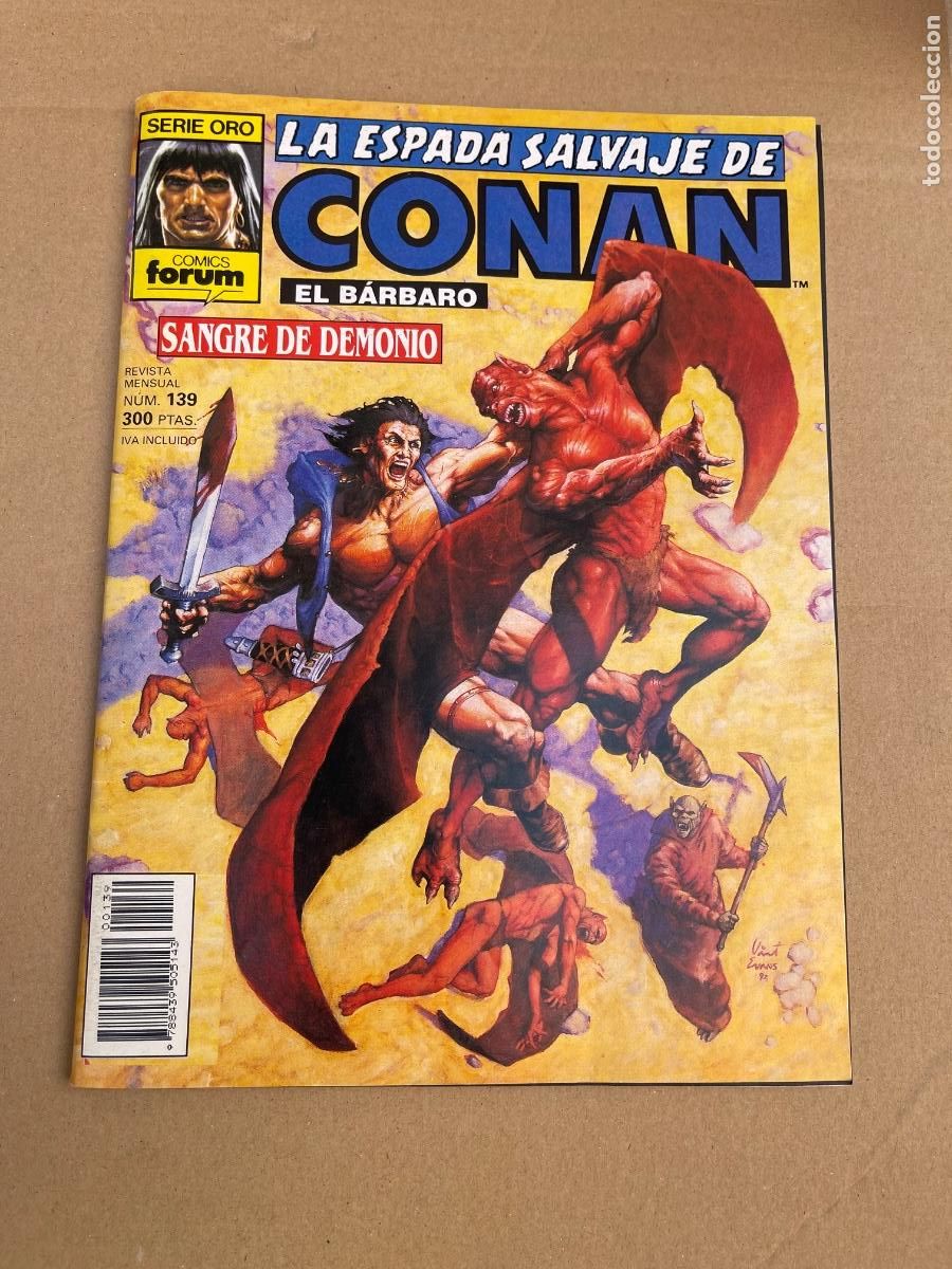 C&oacute;mics: La espada salvaje de Conan El B&aacute;rbaro, 1&ordf; Edici&oacute;n. N&ordm; 139. Sangre de demonio