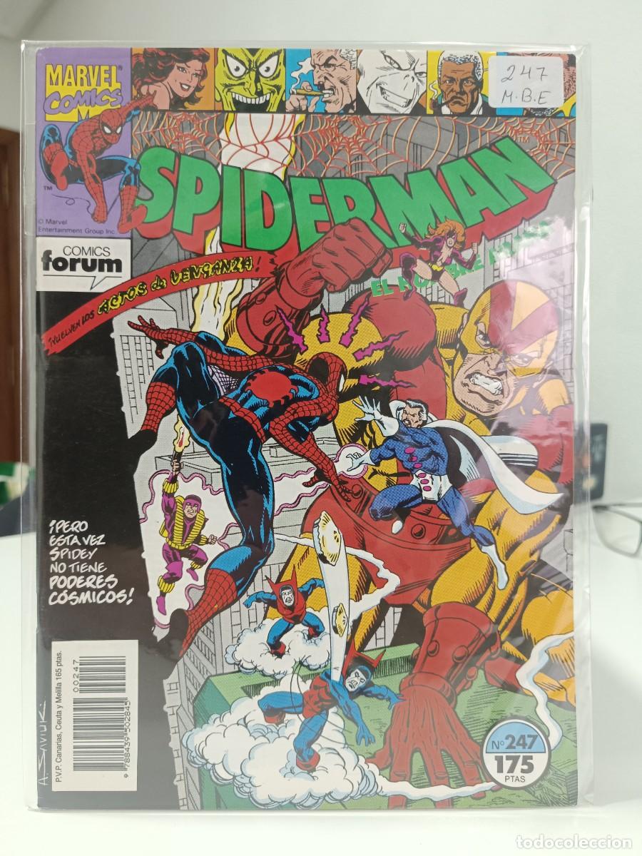 C&oacute;mics: SPIDERMAN NUMERO 247 MARVEL - FORUM MUY BUEN ESTADO - LA PEGATINA ESTA EN LA FUNDA