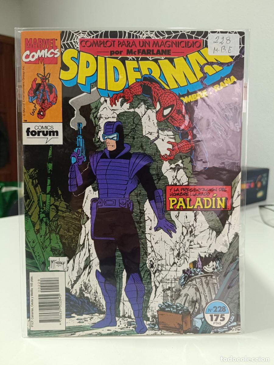 C&oacute;mics: SPIDERMAN NUMERO 228 MARVEL - FORUM MUY BUEN ESTADO - LA PEGATINA ESTA EN LA FUNDA