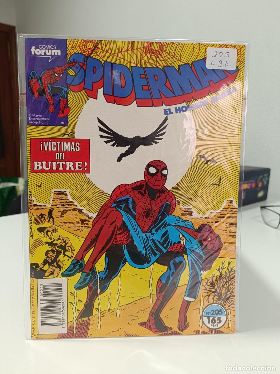 C&oacute;mics: SPIDERMAN NUMERO 205 MARVEL - FORUM MUY BUEN ESTADO - LA PEGATINA ESTA EN LA FUNDA
