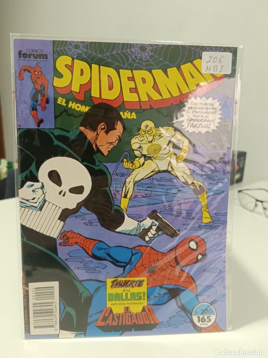 C&oacute;mics: SPIDERMAN NUMERO 206 MARVEL - FORUM MUY BUEN ESTADO - LA PEGATINA ESTA EN LA FUNDA