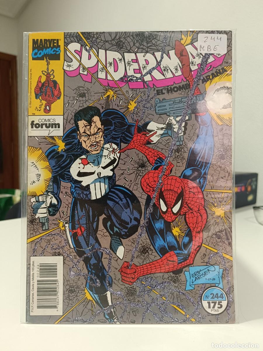 C&oacute;mics: SPIDERMAN NUMERO 244 MARVEL - FORUM MUY BUEN ESTADO - LA PEGATINA ESTA EN LA FUNDA