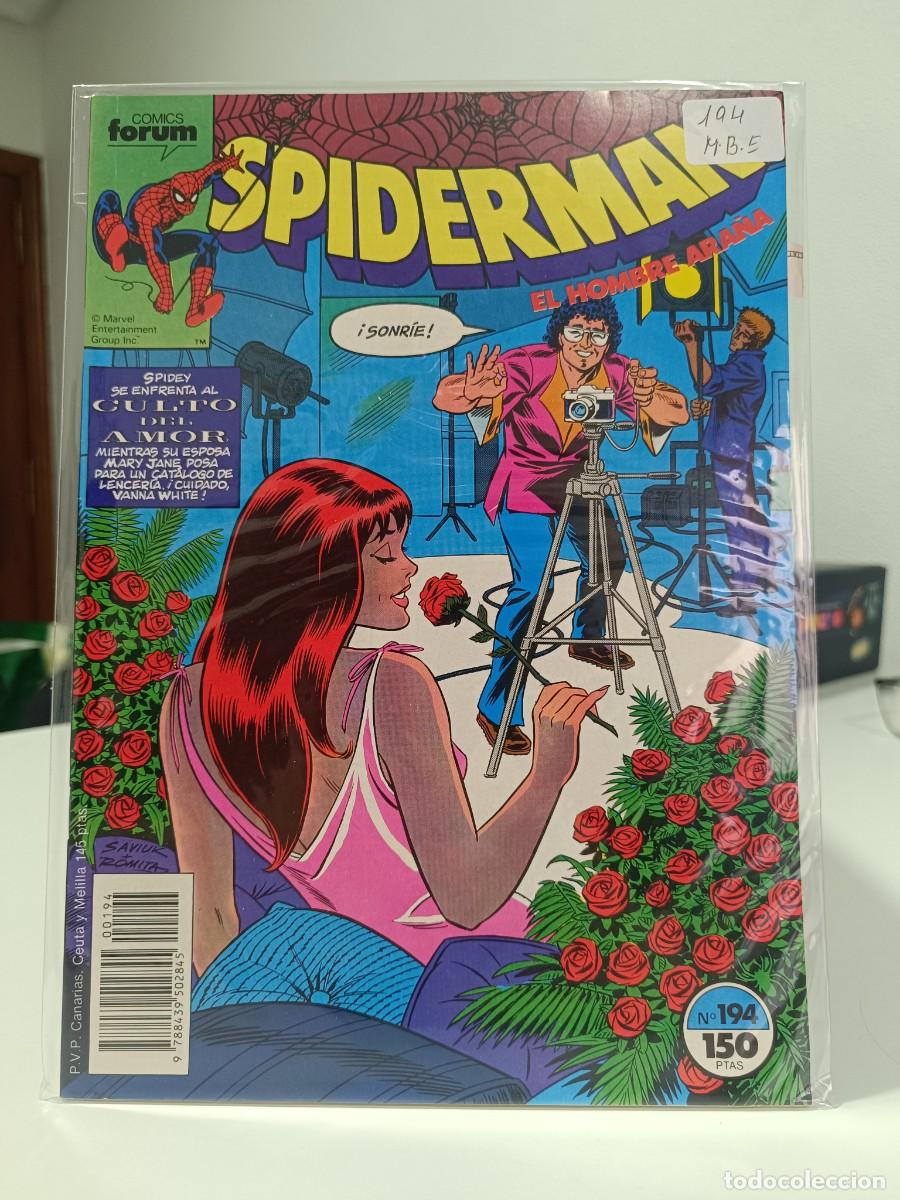 C&oacute;mics: SPIDERMAN NUMERO 194 MARVEL - FORUM MUY BUEN ESTADO - LA PEGATINA ESTA EN LA FUNDA