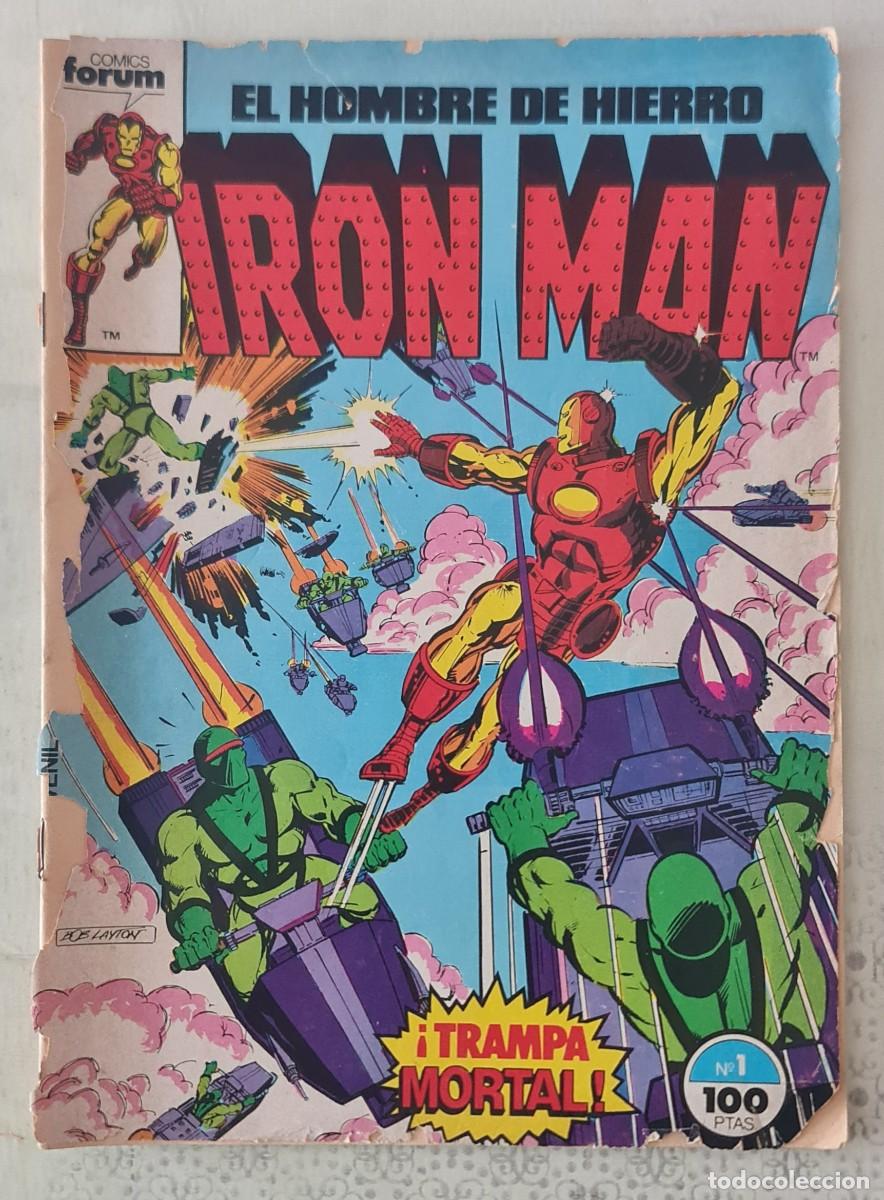 C&oacute;mics: IRON MAN &ndash; EL HOMBRE DE HIERRO Vol 1 n&ordm; 1 de 58. Comics Forum 1985.