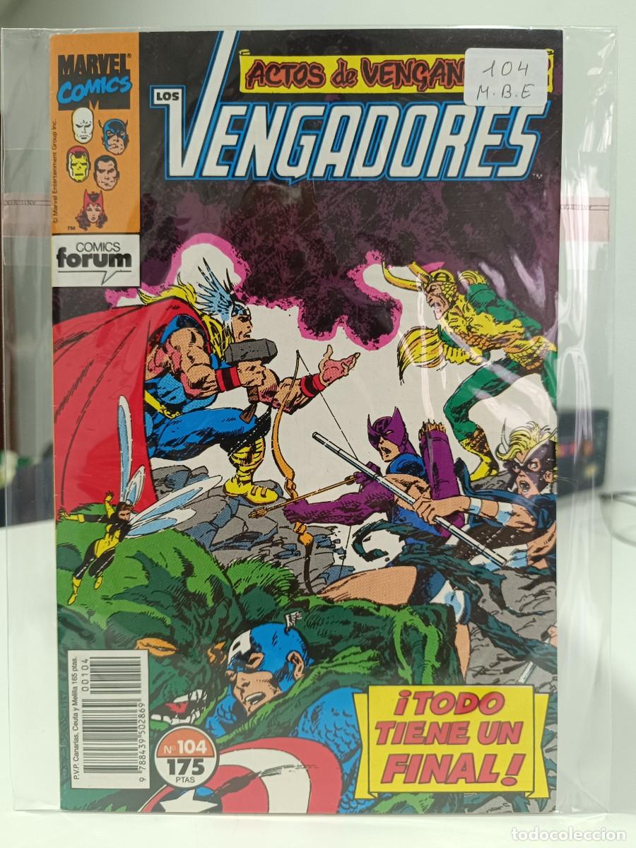 C&oacute;mics: LOS VENGADORES NUMERO 104 - FORUM MUY BUEN ESTADO - LA PEGATINA ESTA EN LA FUNDA DE PLASTICO