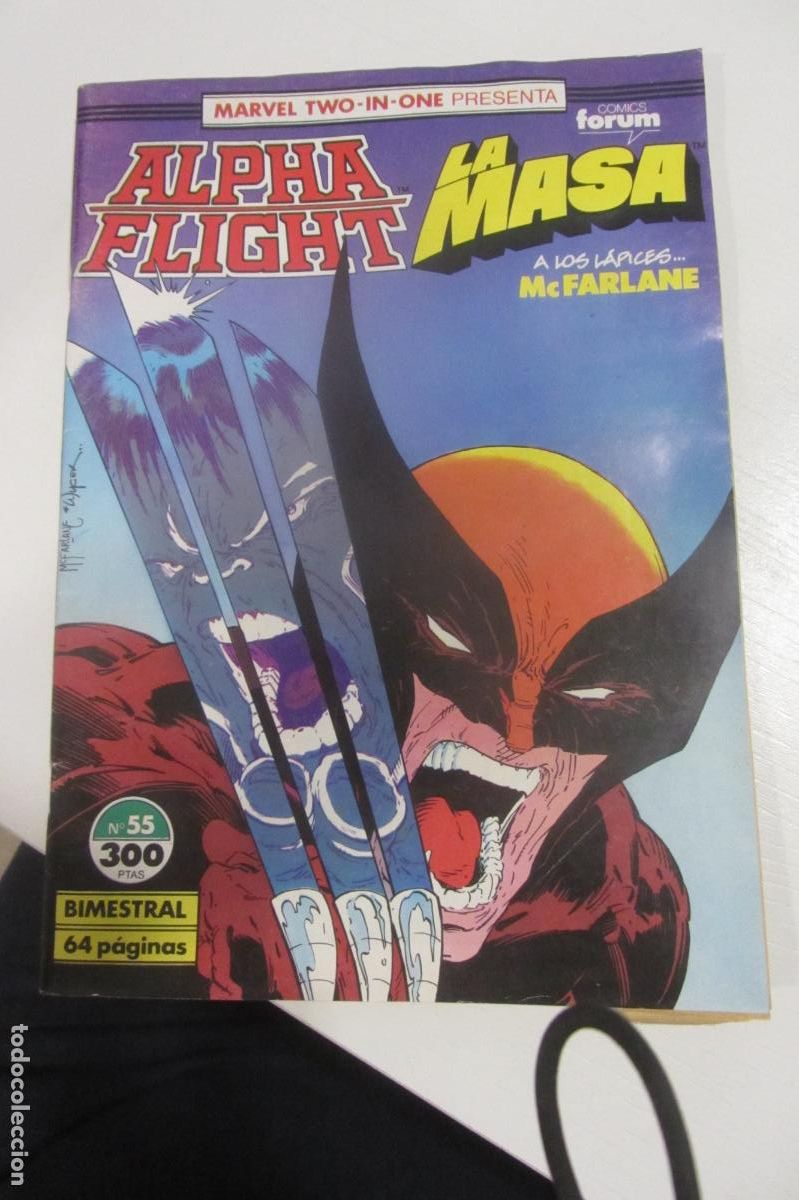 C&oacute;mics: MARVEL TWO IN ONE ALPHA FLIGHT / LA MASA VOL 1 55 LOBEZNO WOLVERINE TODD MAC FARLANE FORUM ARX326