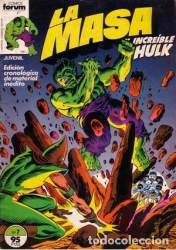 C&oacute;mics: LA MASA VOLUMEN 1 NUMERO 7 FORUM. HULK. - Foto 1