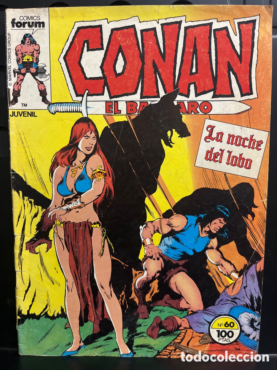 C&oacute;mics: CONAN EL B&Aacute;RBARO N.60 LA NOCHE DEL LOBO ( 1983/1994 )