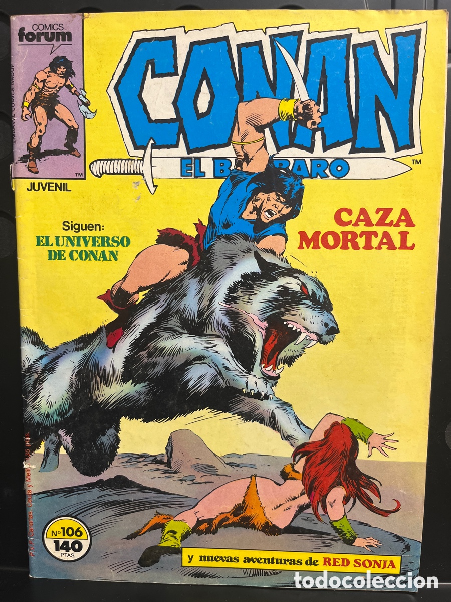 C&oacute;mics: CONAN EL B&Aacute;RBARO N.106 CAZA MORTAL ( 1983/1994 )