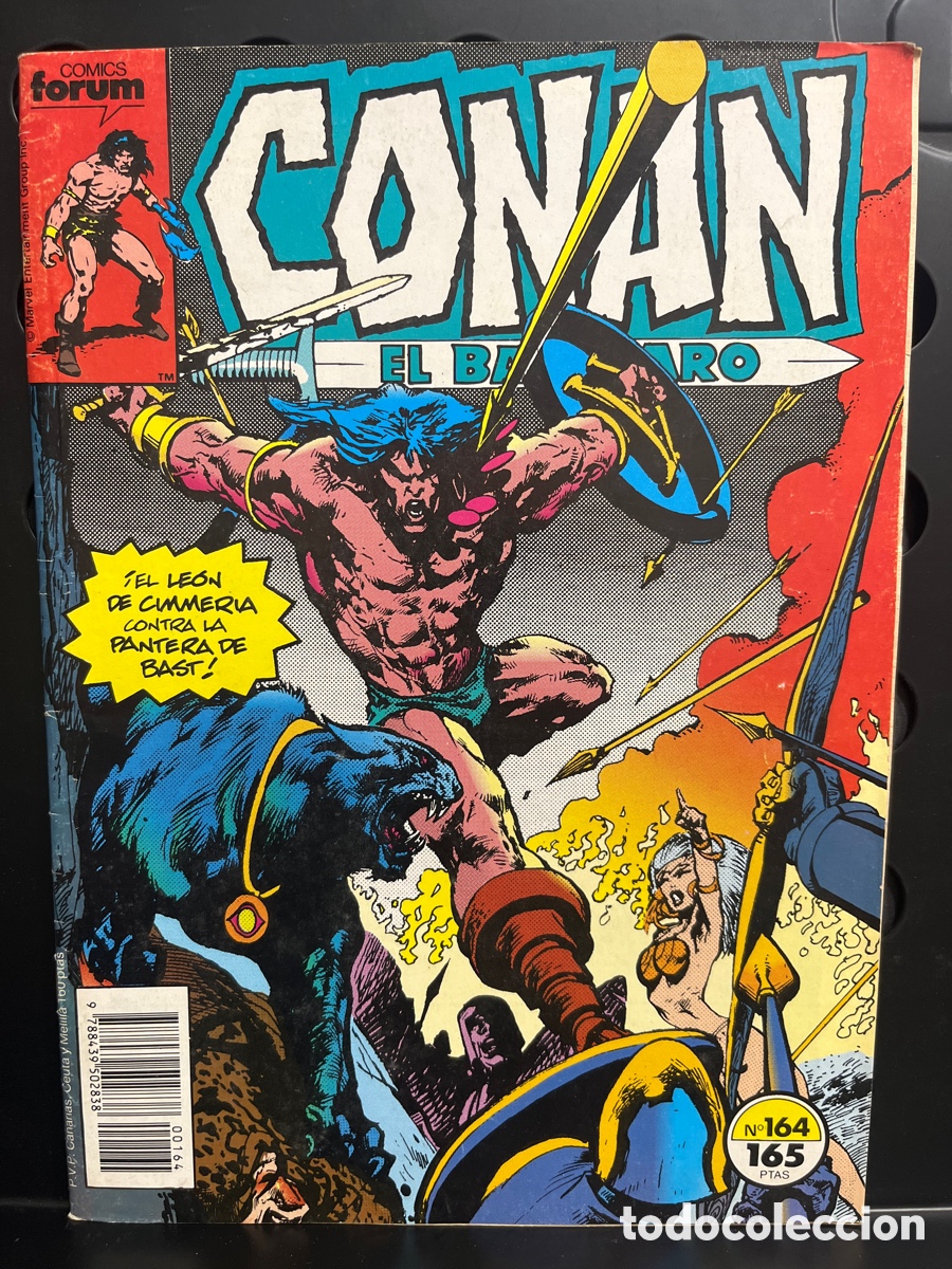C&oacute;mics: CONAN EL B&Aacute;RBARO N.164 EL LE&Oacute;N DE CIMMERIA CONTRA LA PANTERA DE BAST ( 1983/1994 )