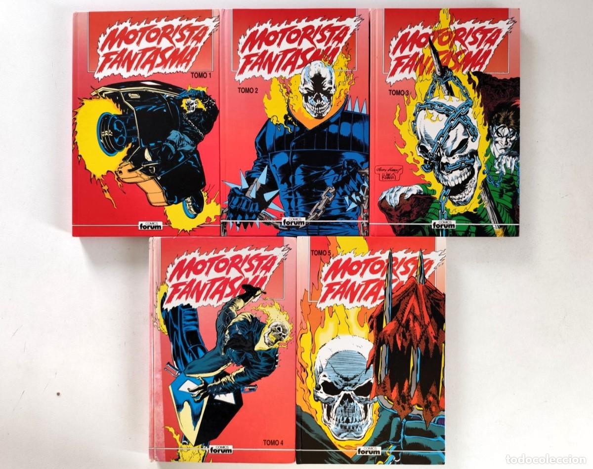 C&oacute;mics: MOTORISTA FANTASMA Vol.1 COMPLETA 5 TOMOS (Howard Mackie, Mark Texeira) ~ MARVEL/FORUM (1995)