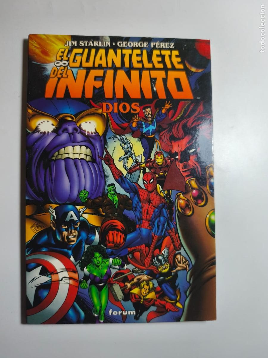 C&oacute;mics: EL GUANTELETE DEL INFINITO LIBRO UNO. DIOS. FORUM, 1991.