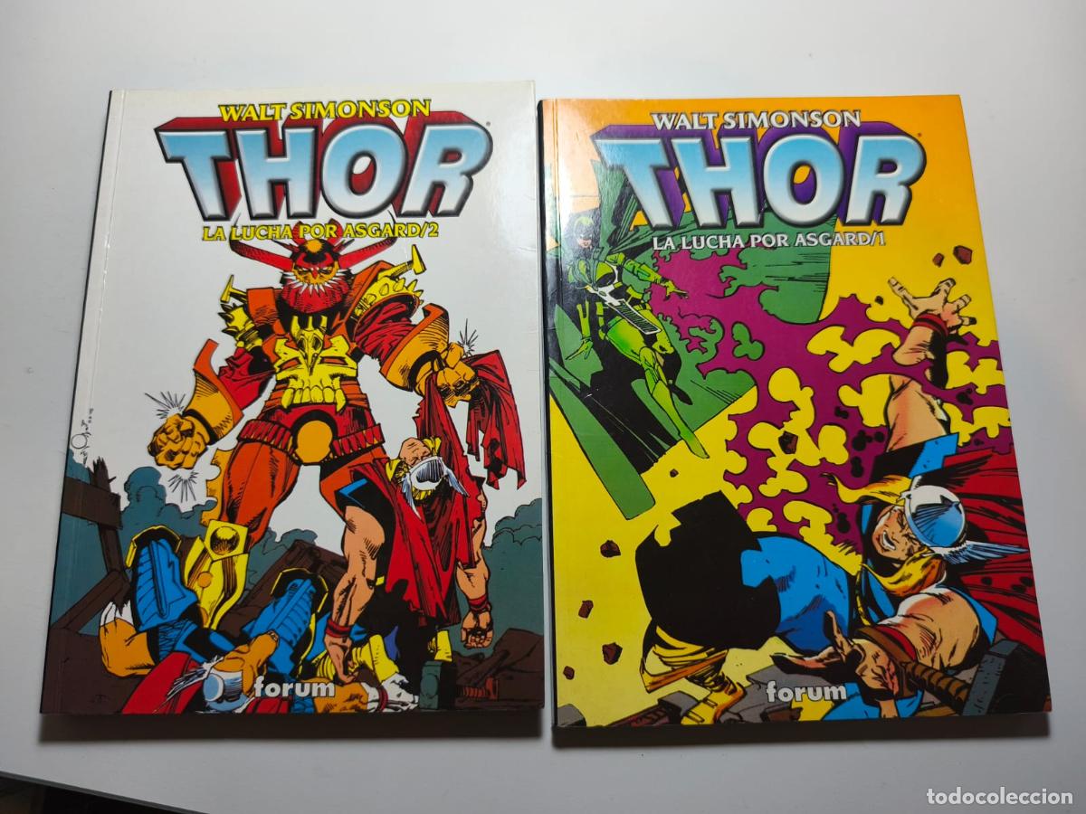 Comics : THOR. WALTER SIMONSON. LA LUCHA POR ASGARD. 2 TOMOS. FORUM, 1999.