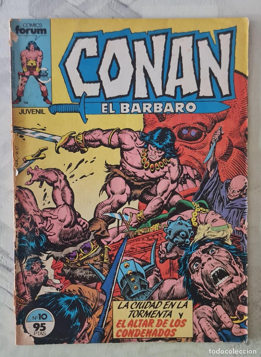 C&oacute;mics: CONAN EL BARBARO n&ordm; 10 de 213 de Roy Thomas y John Buscema. Comics Forum 1983