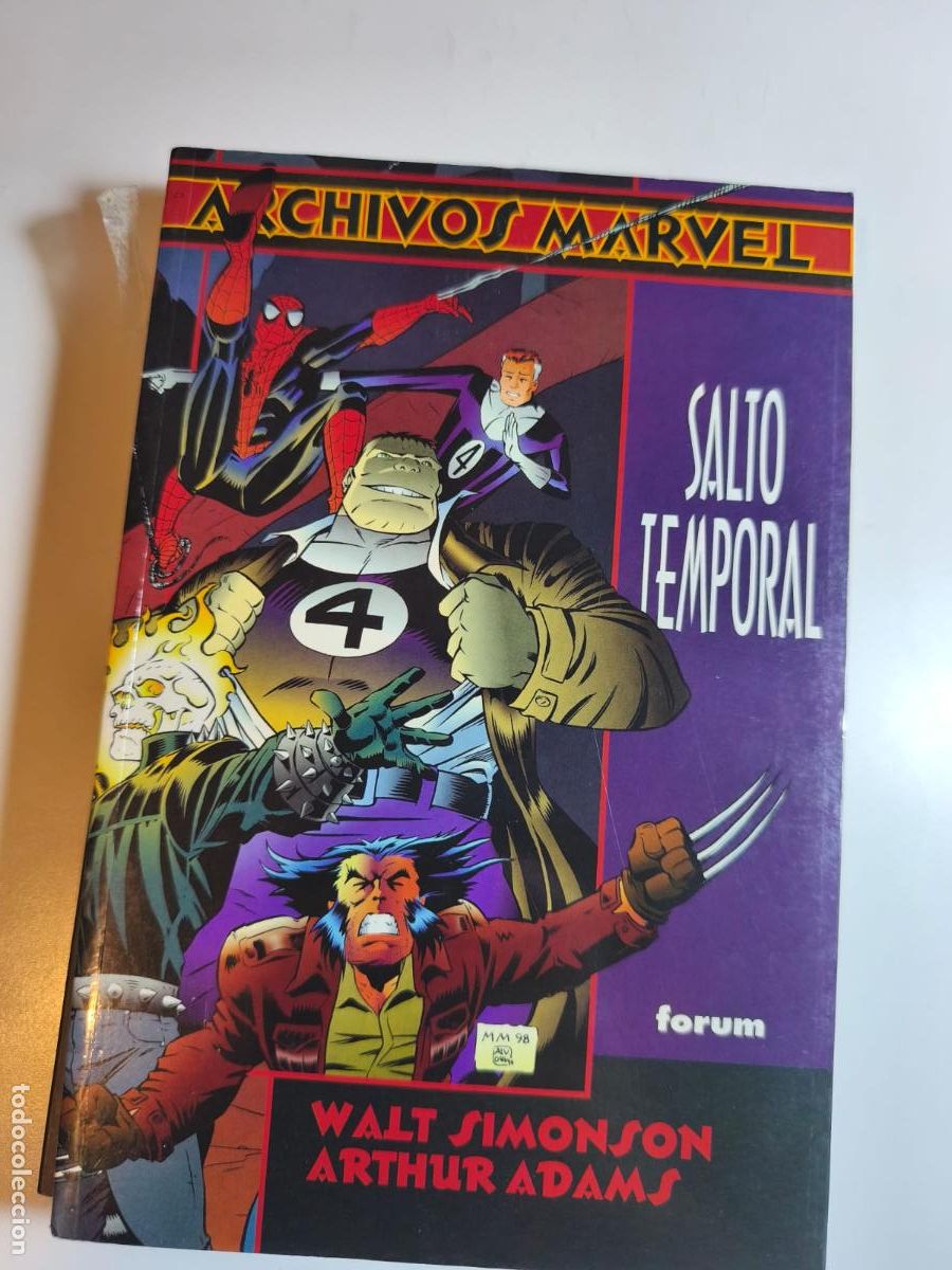 C&oacute;mics: ARCHIVOS MARVEL. LOS 4 FANT&Aacute;STICOS. SALTO TEMPORAL. WALTER SIMONSON. FORUM, 1997.