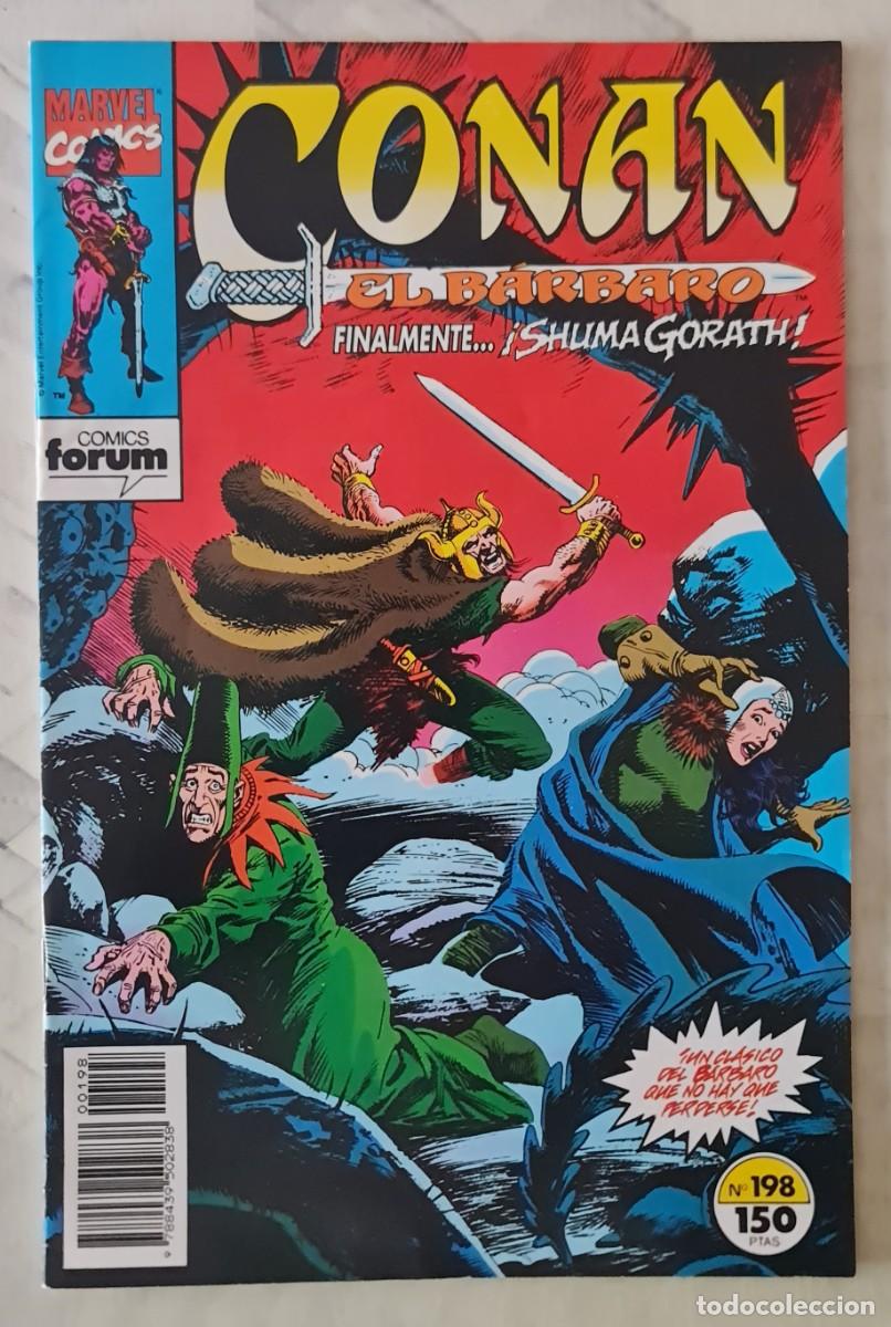 C&oacute;mics: CONAN EL BARBARO n&ordm; 198 de 213 de Roy Thomas. Comics Forum 1992. - Foto 1