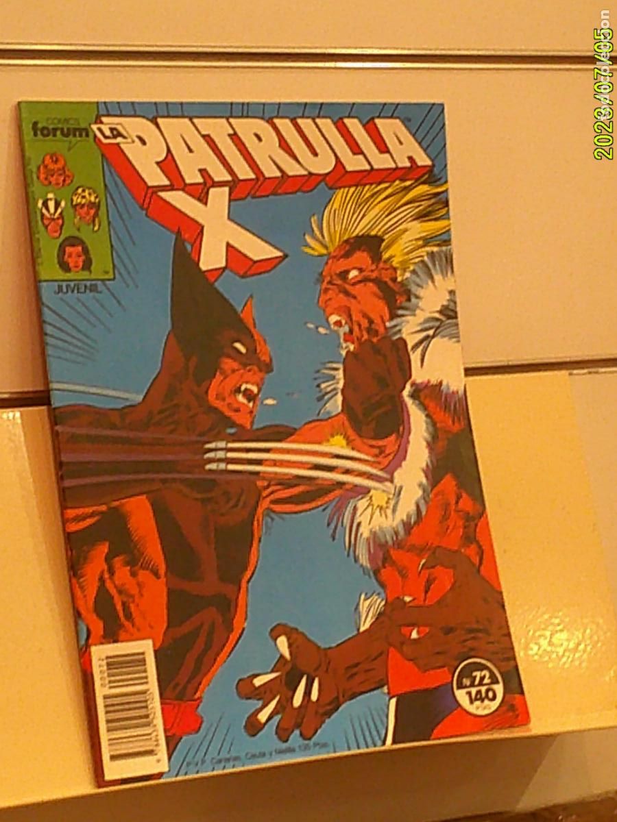 C&oacute;mics: LA PATRULLA X VOL. 1 N&ordm; 72 MARVEL - FORUM
