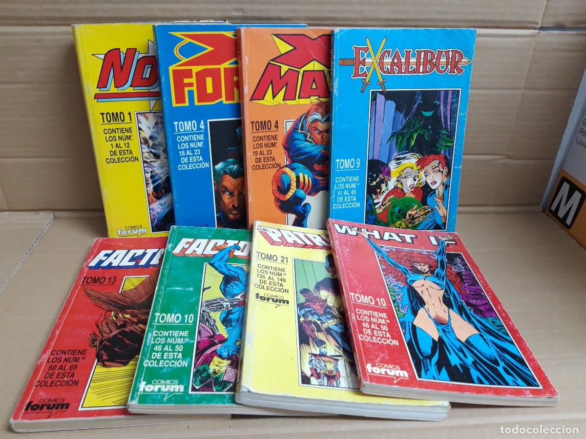 C&oacute;mics: LOTE DE 8 TOMOS RETAPADOS DE SUPER H&Eacute;ROES. FORUM