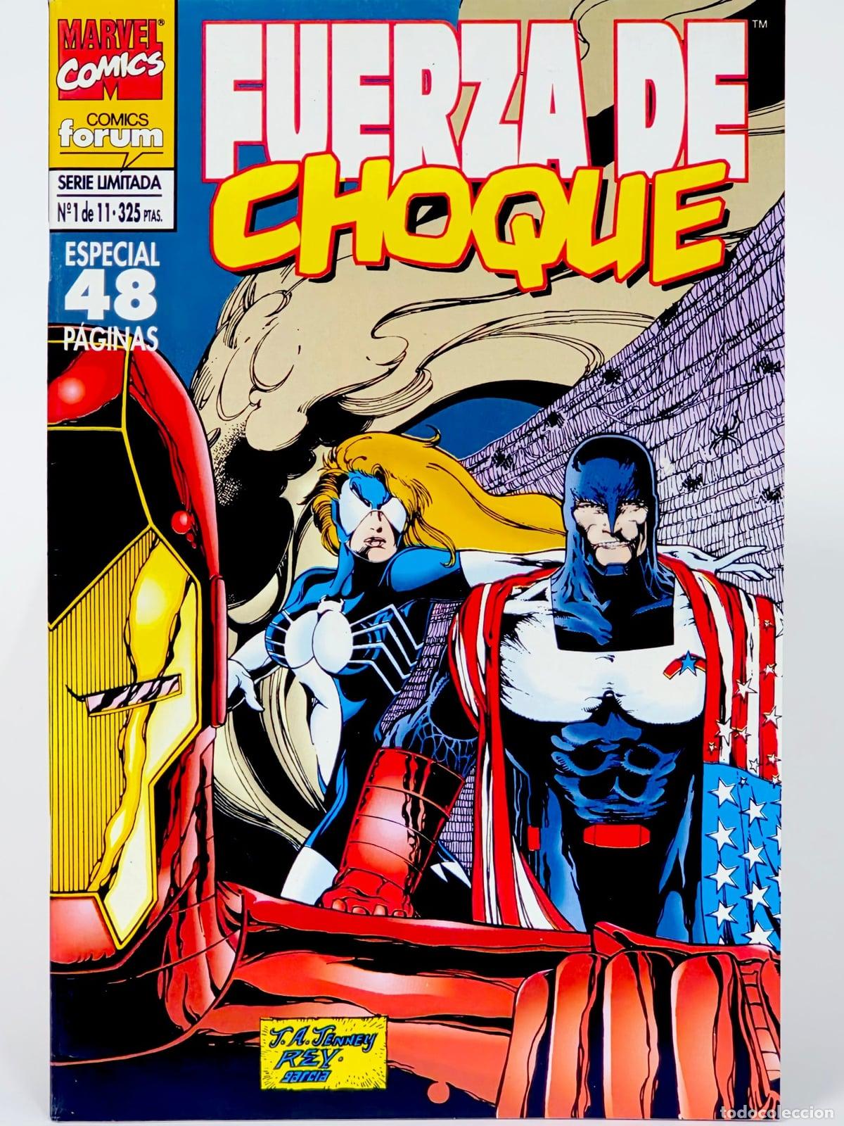 C&oacute;mics: C&Oacute;MIC FUERZA DE CHOQUE 1 ESPECIAL EXTRA VOL.5 FORUM GRAPA MARVEL VOLUMEN EXCELENTE ESTADO