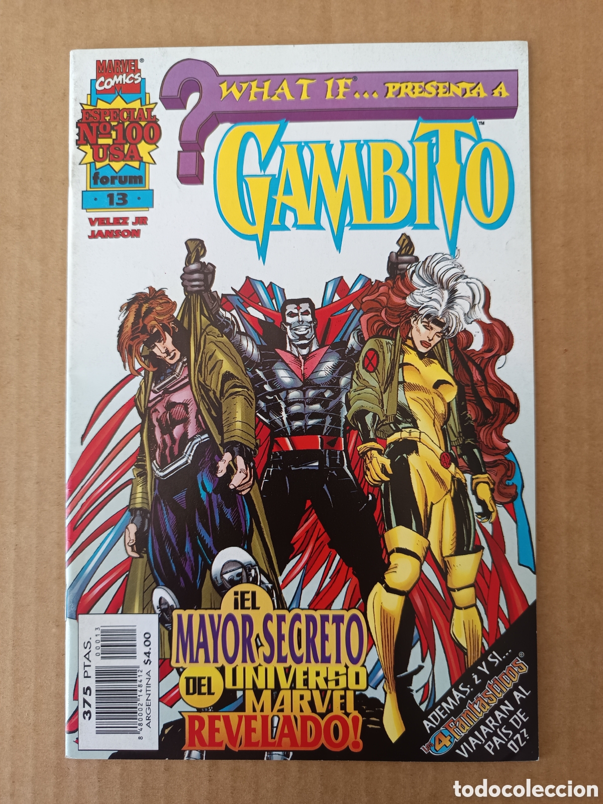 C&oacute;mics: What If... Presenta a Gambito n&deg;13 (Forum, 1999). Por Iv&aacute;n V&eacute;lez Jr. y Klaus Janson.