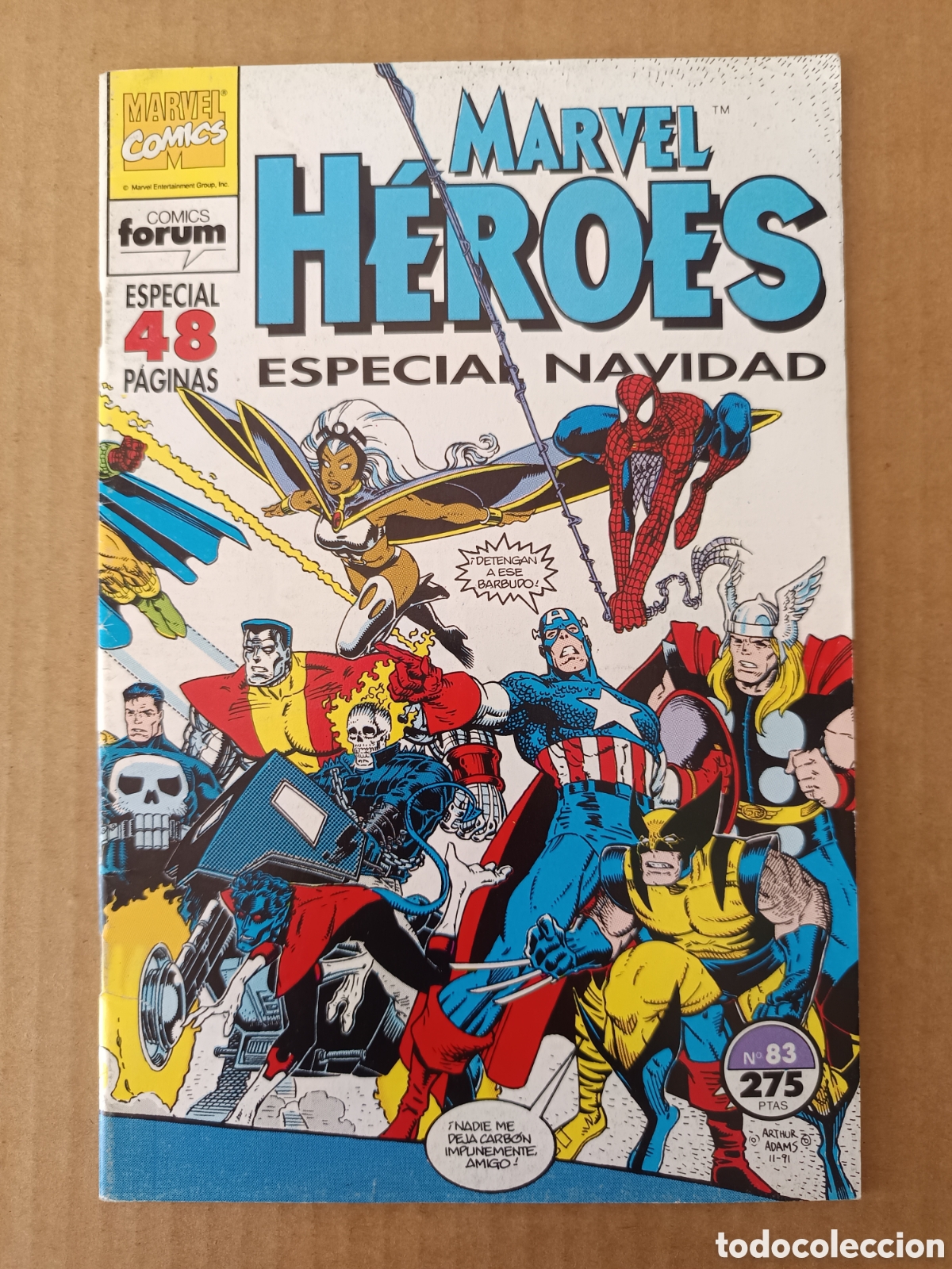 C&oacute;mics: Marvel H&eacute;roes Especial Navidad n&deg;83 (Forum, 1993). Por Walter Simonson y Arthur Adams.