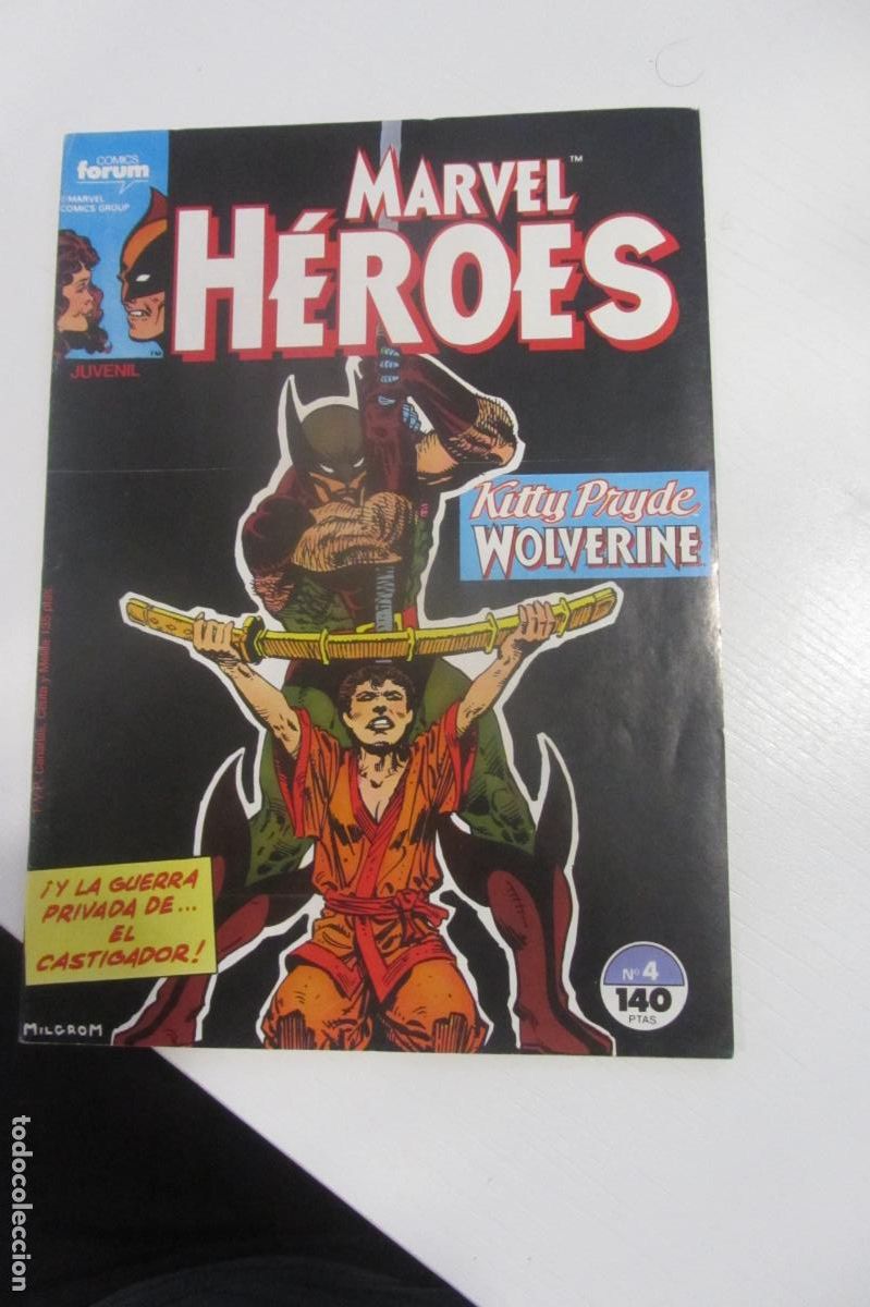 C&oacute;mics: MARVEL HEROES N&ordm; 4 KITTY PRIDE WOLVERINE 1987 FORUM ARX177 - Foto 1