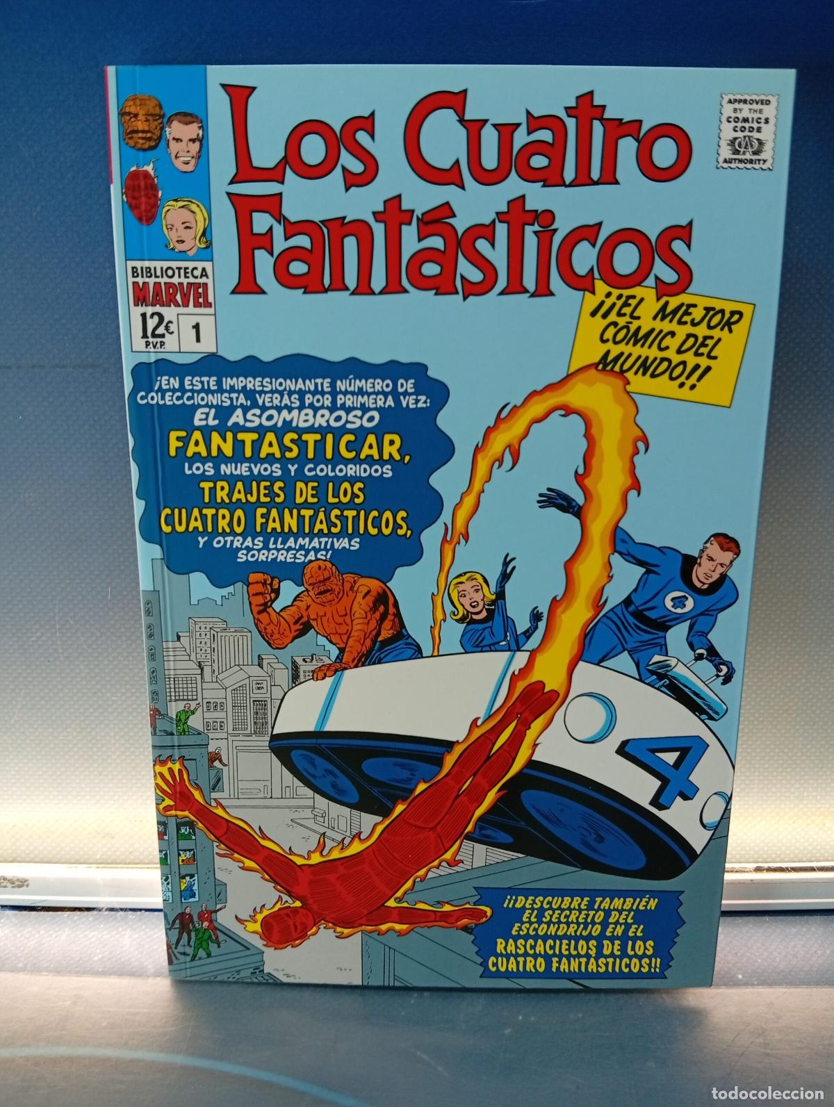 C&oacute;mics: Los Cuatro Fantasticos, Biblioteca Marvel, Panini Comics, 1