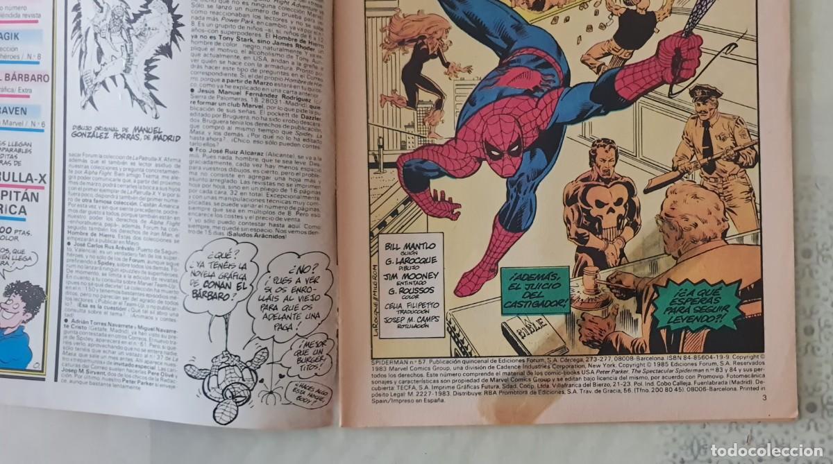 C&oacute;mics: SPIDERMAN Vol 1 n&ordm; 57. Comics Forum 1985 - Foto 3